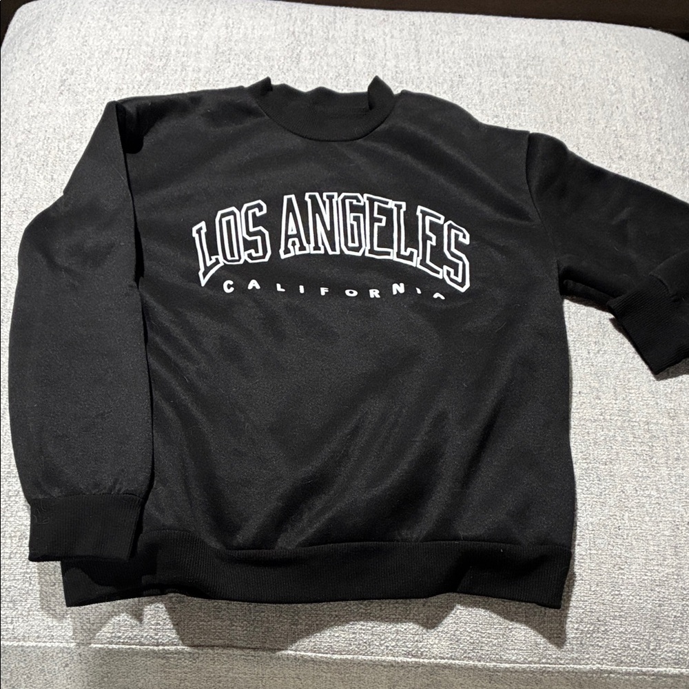 Women's Black Sweatshirt Size Small Los Angeles California